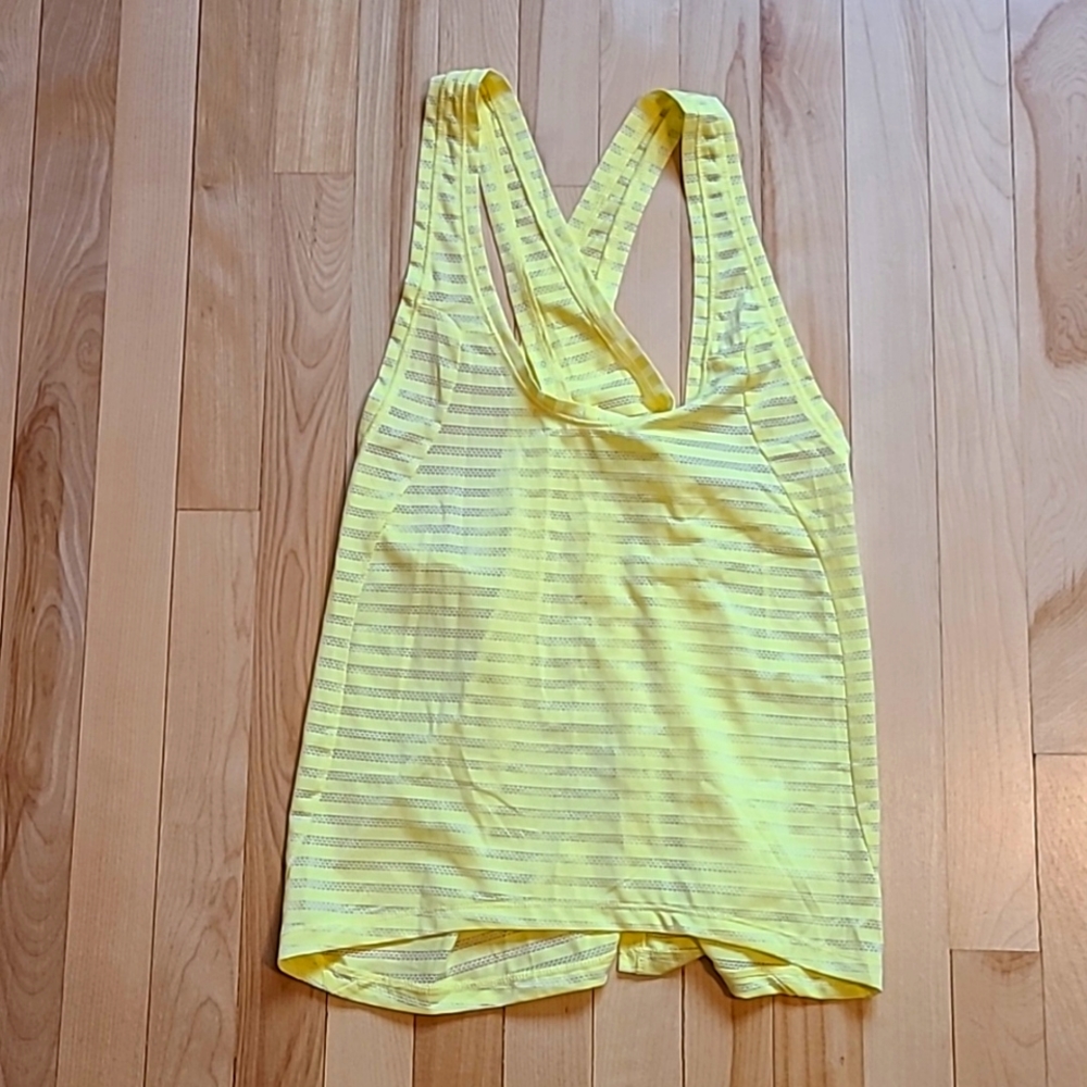 ZYIA Nimbus Split Back Tank - Yellow